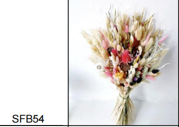 Plant Dried Flowers And Reed Decoration