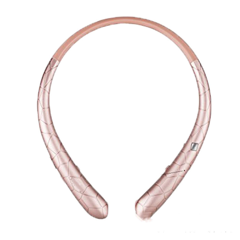 Auscultadores Bluetooth Sem Fios com Fita de Pescoço, Fio Retrátil, Chamadas Mãos-Livres e Som Estéreo para Desporto