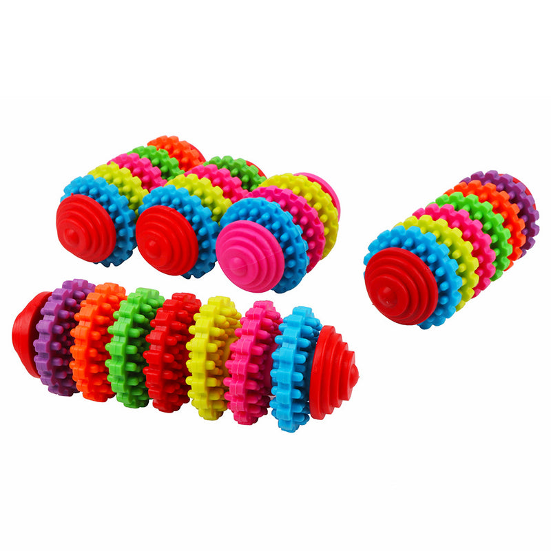 Brinquedo giratório colorido para molares de cão