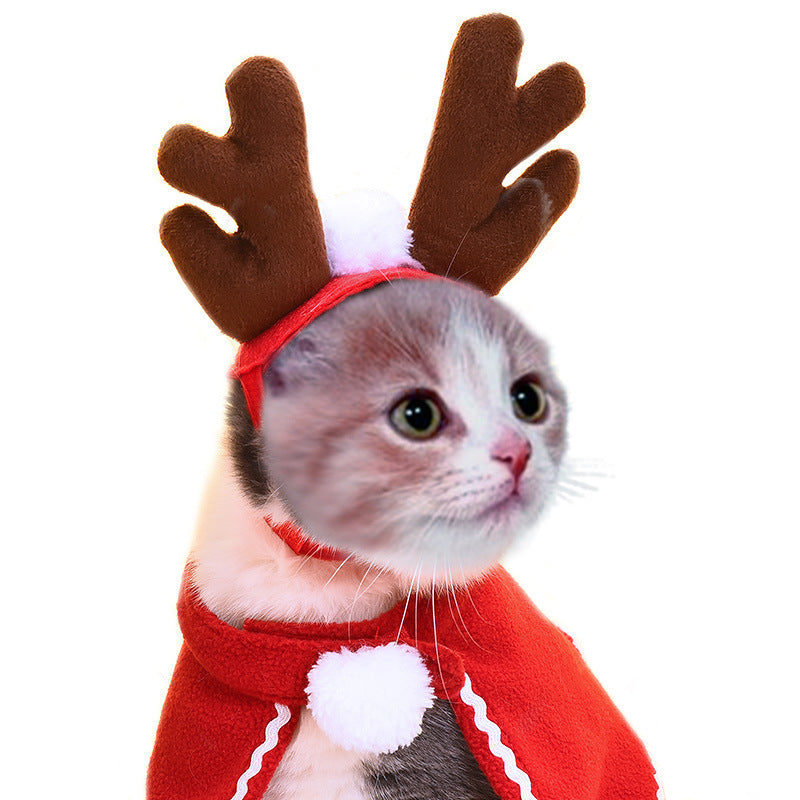 Divertido disfarce de cão e gato, gorro quente, adereço para fotos, acessório de cabeça