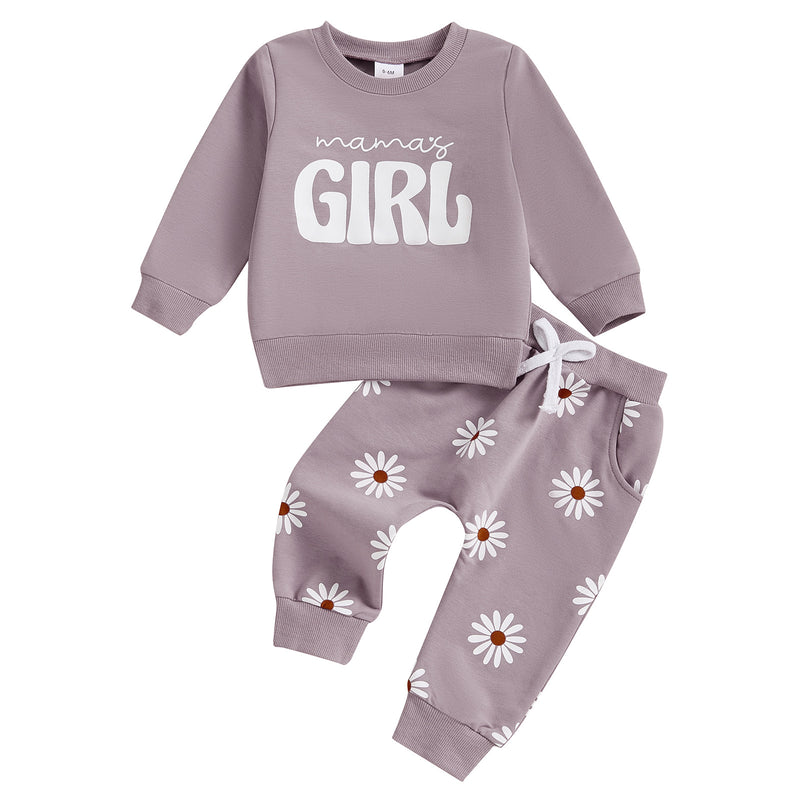 Kinder-Buchstaben-Pullover mit Hose Set