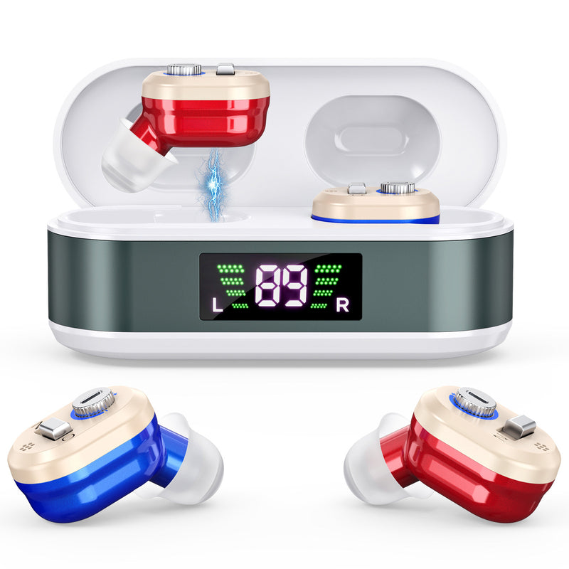Digital Display Rechargeable Noise-Reducing Hearing Aid For Seniors