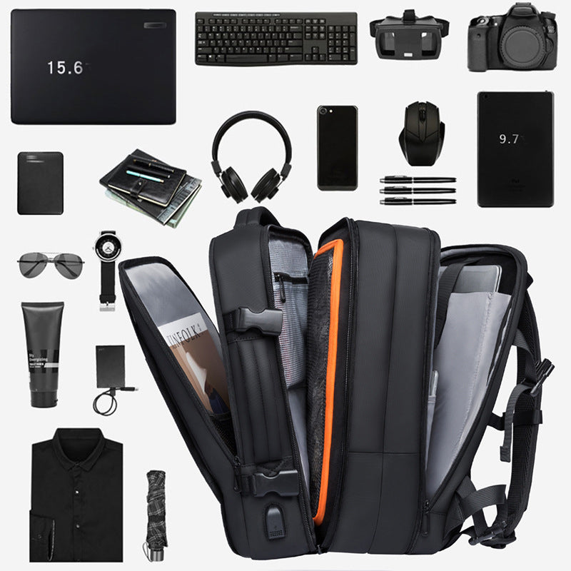 Mochila de Negócios Dobrável de Grande Capacidade para Homem, Mala de Viagem, Mochila Impermeável