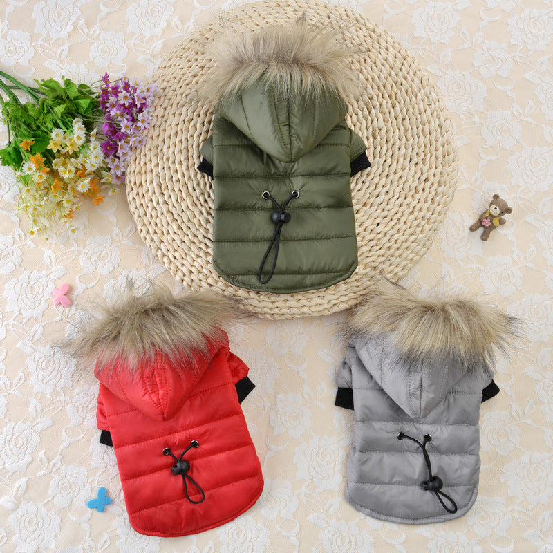 Casaco acolchoado de inverno para animais de estimação