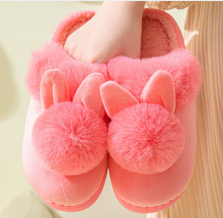 Chinelos femininos de algodão para casa