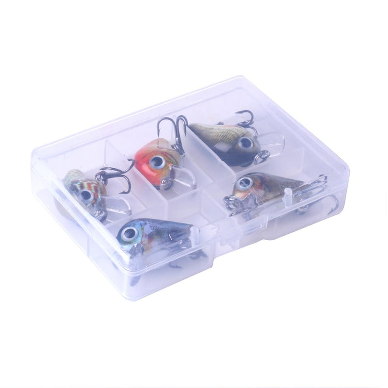 Mini-Crankbait-Angelköder 2,7 cm 1,5 g Köder-Set im Kasten