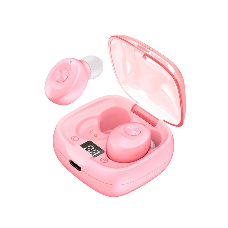 Auriculares Bluetooth mini sem fios, auscultadores desportivos mini à prova de água, auriculares estéreo sem fios