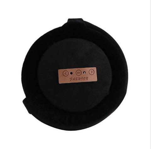 Bluetooth-Ohrwärmer-Kopfhörer, warme Plüsch-Ohrwärmer, einfarbig, modisch, faltbar, weich, schlicht, verstellbar, Winter-Accessoires