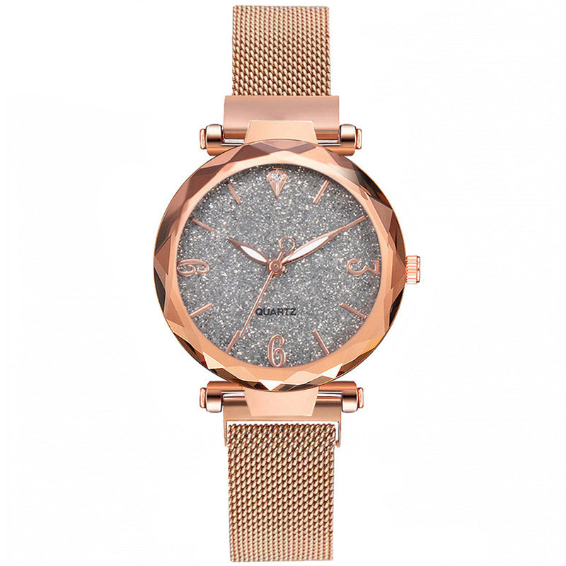 Female Gypsophila mesh belt watch