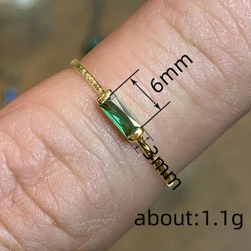 Cao Shi schlichter, feiner Ring im europäischen und amerikanischen Stil für Damen