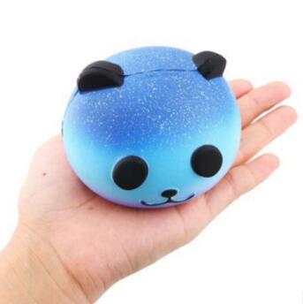 Decompression Vent Slow Rebound Star Panda Head PU  Simulation Toy