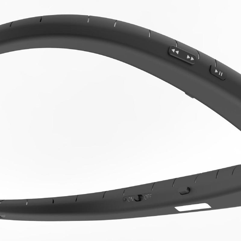 Auscultadores Bluetooth Sem Fios com Fita de Pescoço, Fio Retrátil, Chamadas Mãos-Livres e Som Estéreo para Desporto