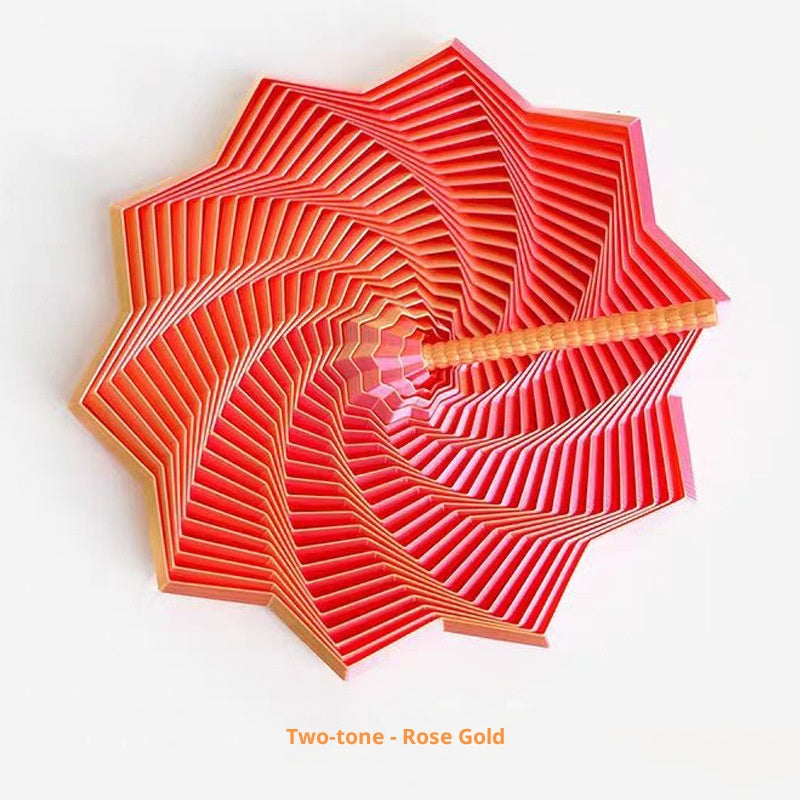 Torre Rabanete Impressa em 3D, Brinquedo Torre Espiral Poligonal com Pegas de Operação