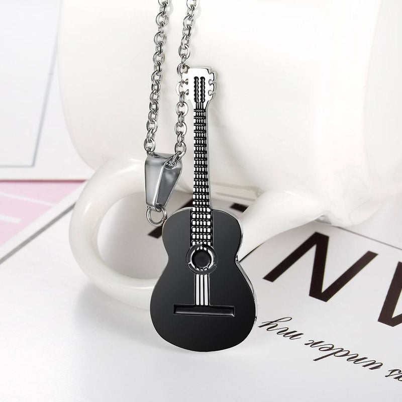 Music guitar pendant necklace