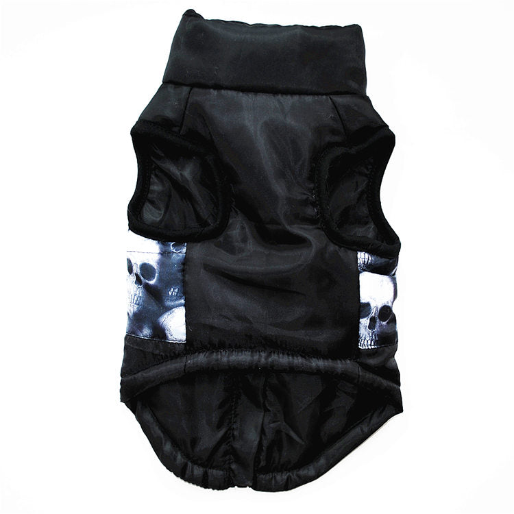 Pet clothing autumn and winter pet puppy jacket vest traction buckle