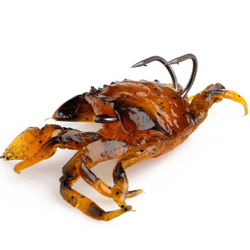 Weicher Krabbenköder mit Haken