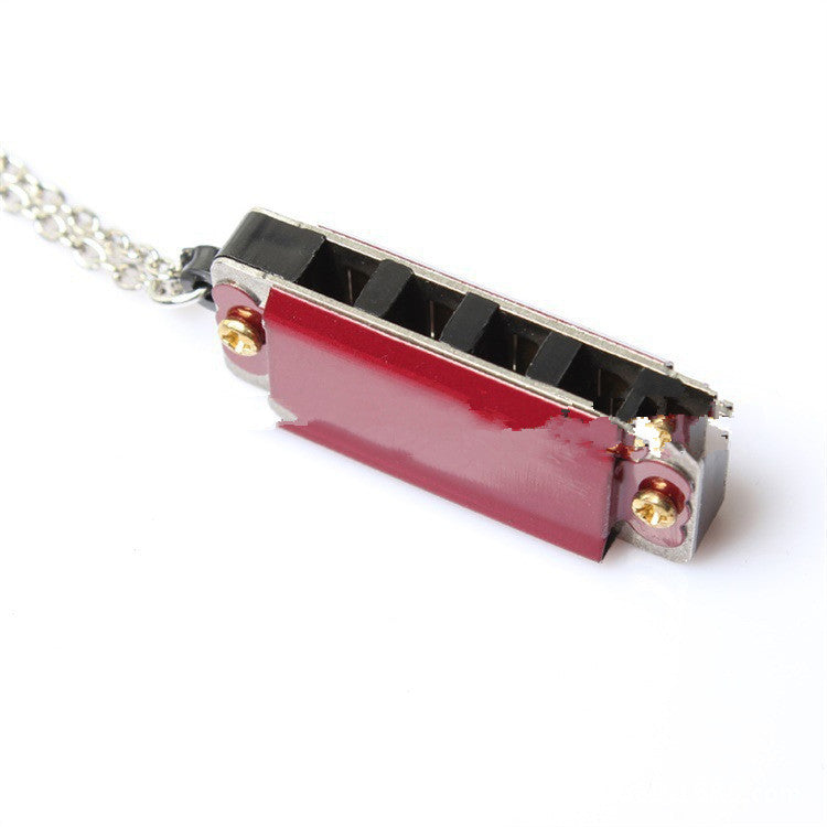 Mini harmonica necklace