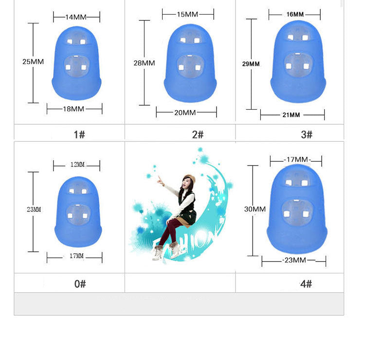 Guitar silicone finger protector
