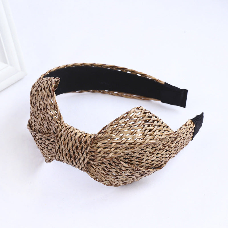Grass Braided Hair Band Wild Hairpin Fashion Bow Headband