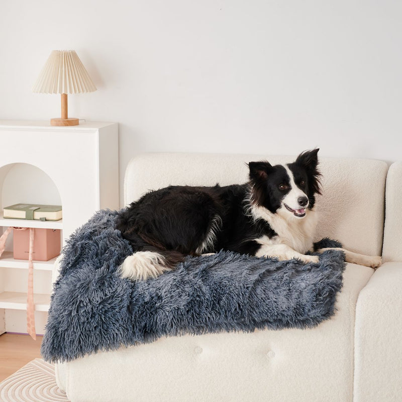 Grey Pet Cushion Plush Warm Dog Blanket Four Seasons Available Cat Blanket Dog Dual Purpose Pet Cushion Sofa