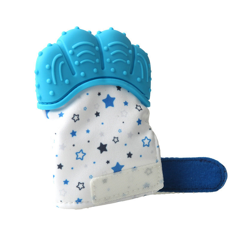 Baby Teether Gloves Molars Chews Infants Prevent Eating Fingers  Bite Soft Rubber Gloves Carton