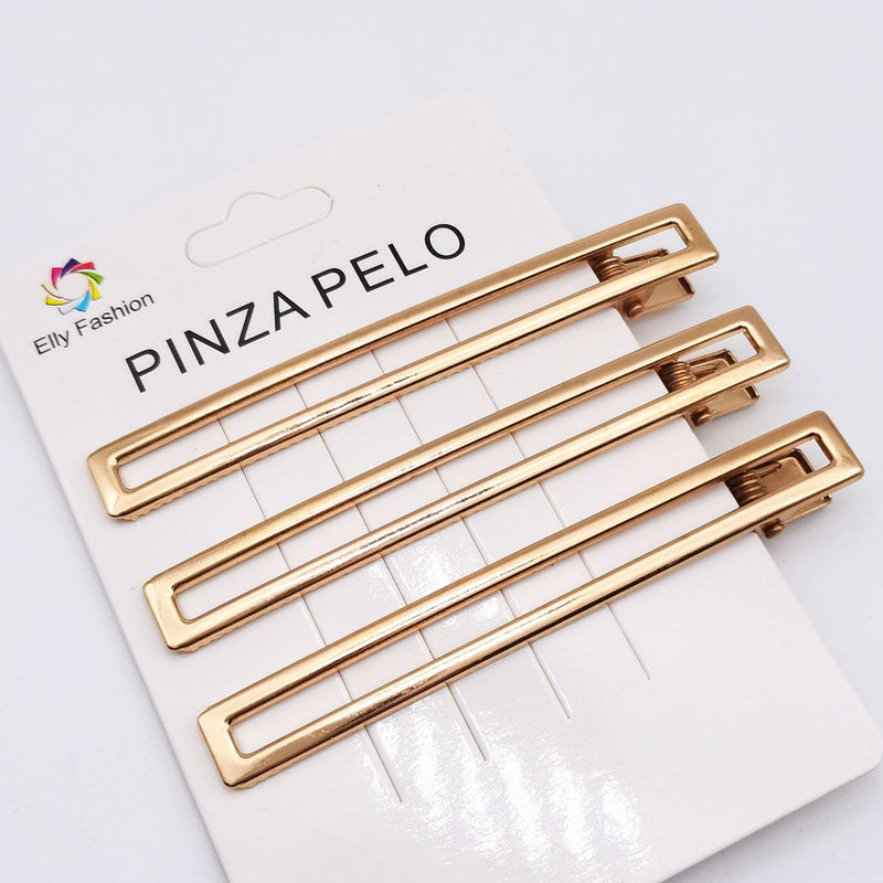 Hair Card Alloy Hollow Duckbill Square Clip