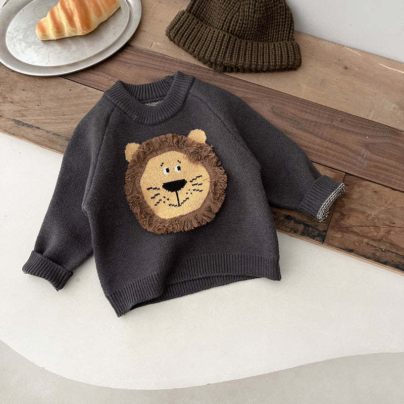 Camisola de malha estilo coreano para rapaz