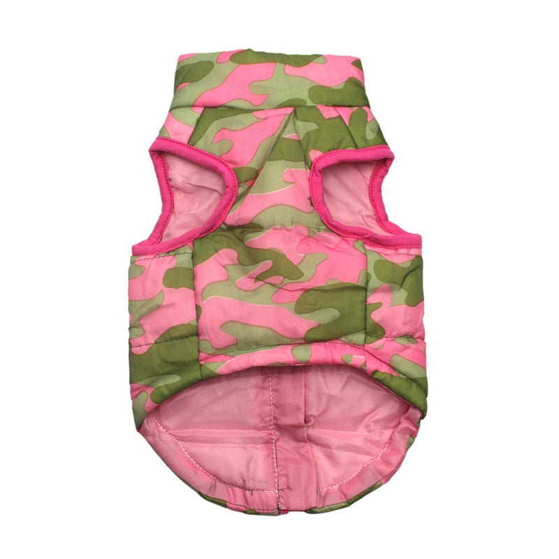 Pet clothing autumn and winter pet puppy jacket vest traction buckle