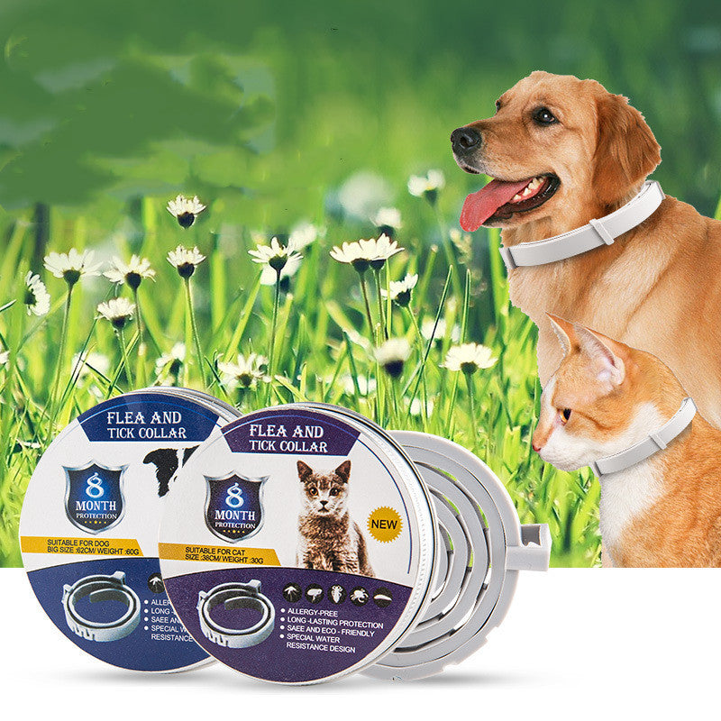 Haustier Anti-Mücken-Halsband Katze Hund Verstellbares Insektenschutzhalsband Haustierbedarf