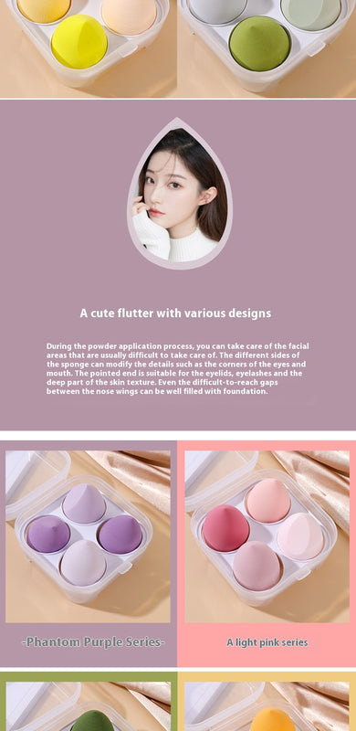 Cosmetic Egg Powder Puff Cushion Super Soft Smear-proof Beauty Blender Studio Sponge Egg