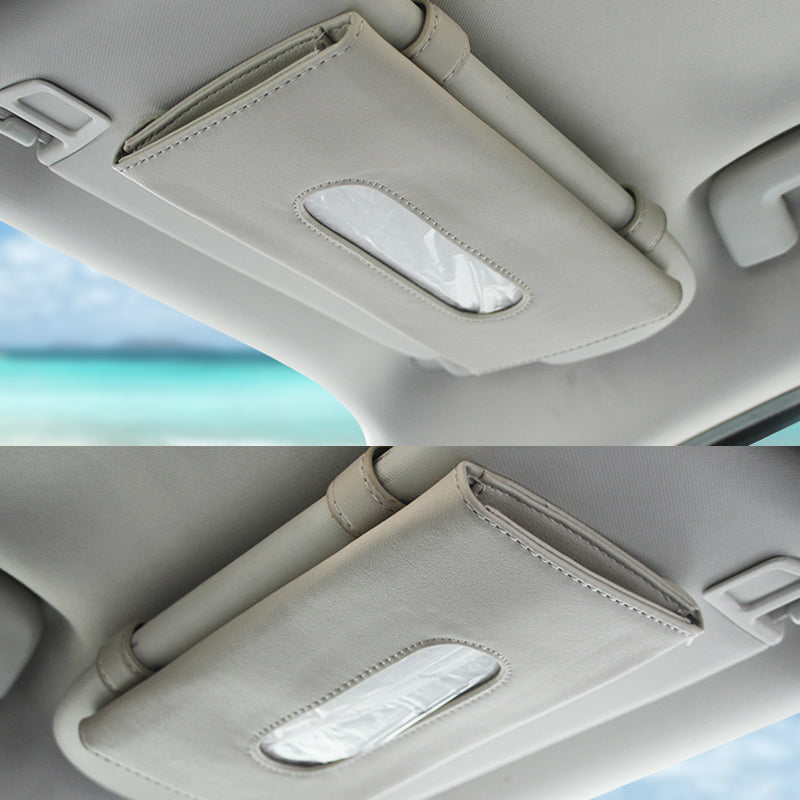 In-car sunroof sun visor hanging type drawer napkin