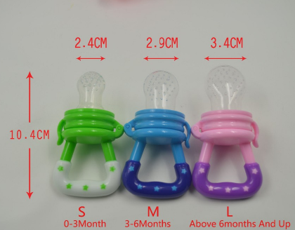 Chupeta de Silicone para Bebé, Encapsulada para Acalmar, Utensílio de Alimentação Complementar