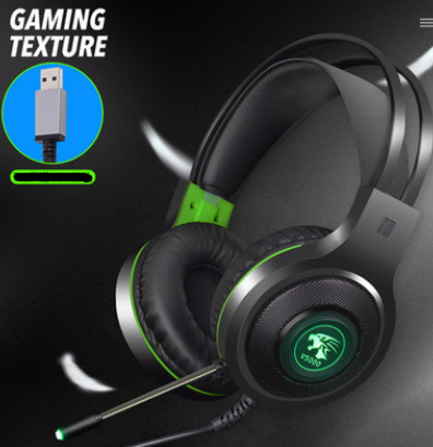 Auscultadores V5000 de canal 7.1 estilo headset para jogos de computador, sobrevivência (Battle Royale) e cibercafés