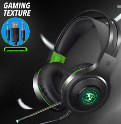 Auscultadores V5000 de canal 7.1 estilo headset para jogos de computador, sobrevivência (Battle Royale) e cibercafés