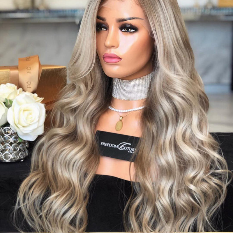Wig high temperature silk chemical fiber hair