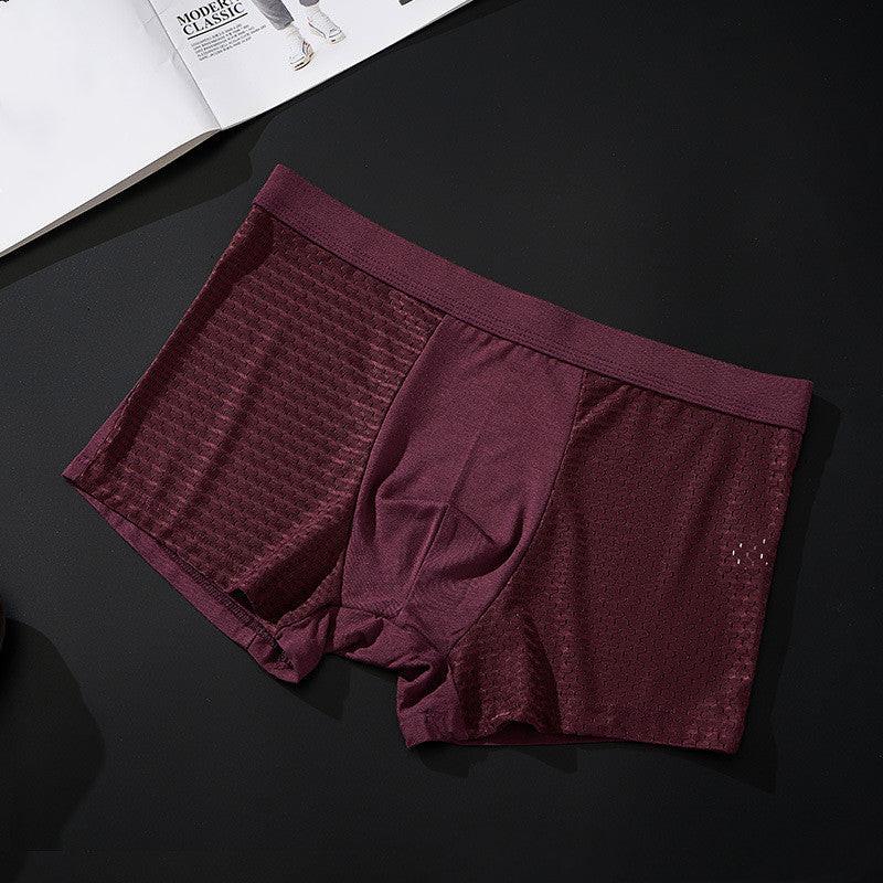 Boxershorts aus seidigem Mesh