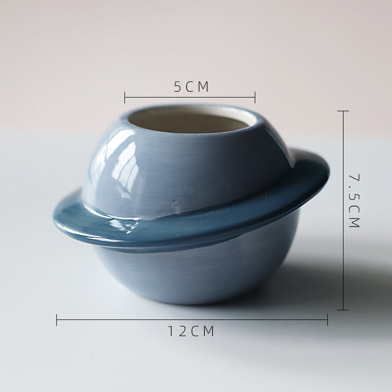 Creative Planet Shape Ceramic Flower Pot