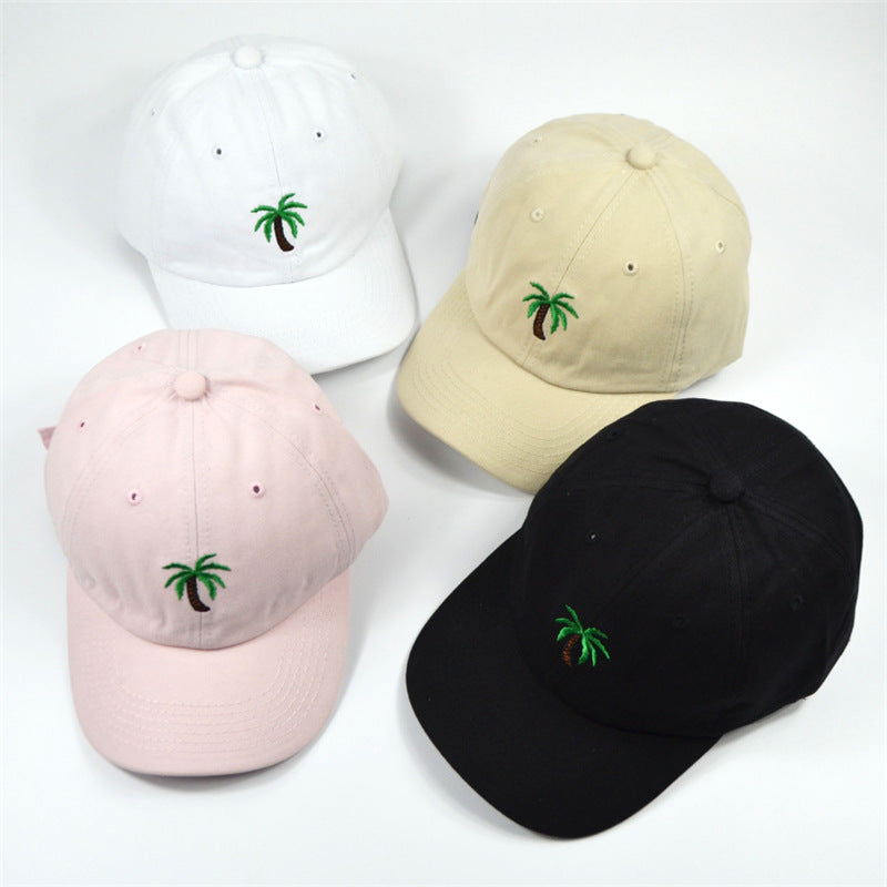 Bestickte Kokosnuss-Mütze Vielseitiges Cap Mode Persönlichkeit Baseballcap