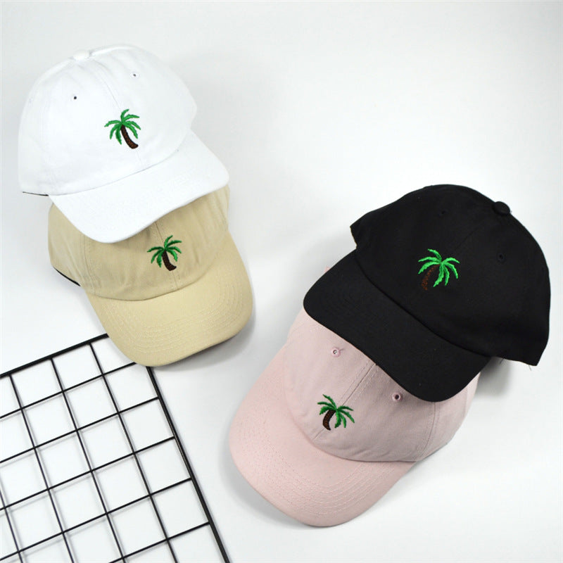 Bestickte Kokosnuss-Mütze Vielseitiges Cap Mode Persönlichkeit Baseballcap