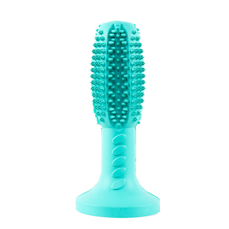 A nova escova de dentes para cães, vara para limpeza de dentes molares de cães, dispositivo para vazamento de alimentos, brinquedo resistente a mordidas para cães