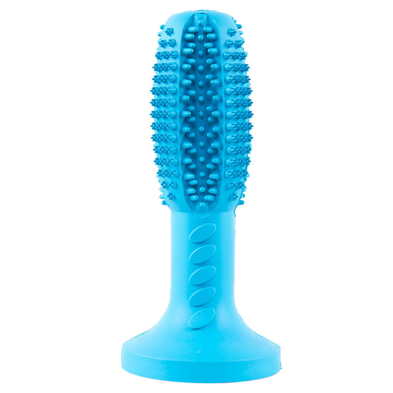 A nova escova de dentes para cães, vara para limpeza de dentes molares de cães, dispositivo para vazamento de alimentos, brinquedo resistente a mordidas para cães