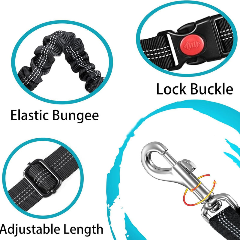 Retractable Dog Leash With Anti-pull Car Seatbelt
