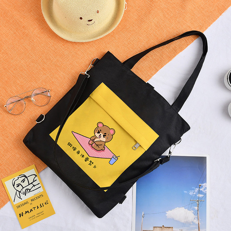 Bolsa de lona feminina de ombro