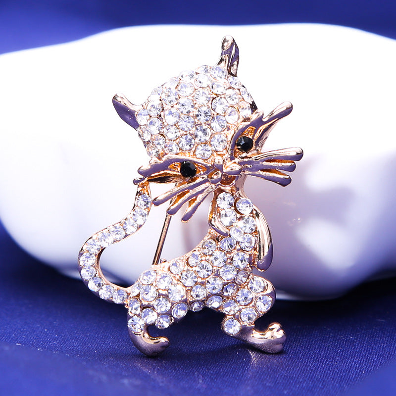 Lovely Flower Corsage Environmentally Friendly Alloy Oil Dripping Sunflower Brooch