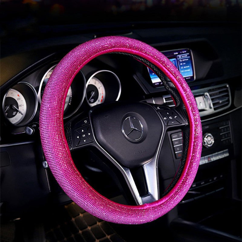 Four Seasons Universal Crystal Flashing Hot Diamond Non-Slip Handlebar Cover