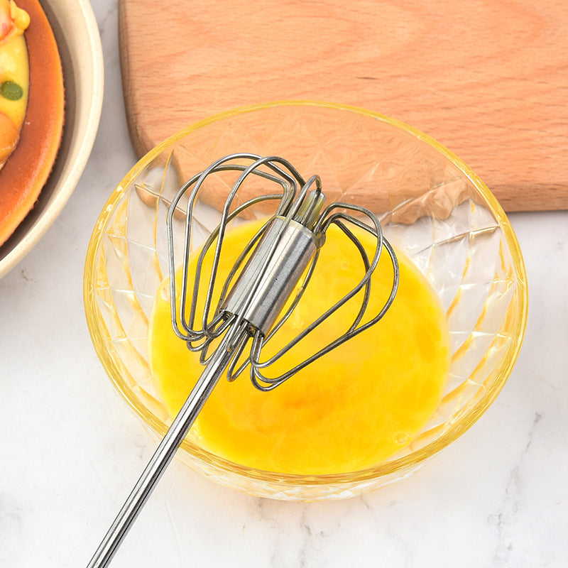 Stainless Steel 12-inch Semi-automatic Whisk Baking Tools