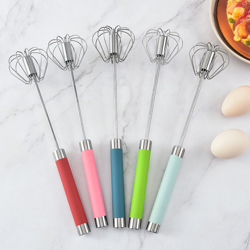Stainless Steel 12-inch Semi-automatic Whisk Baking Tools