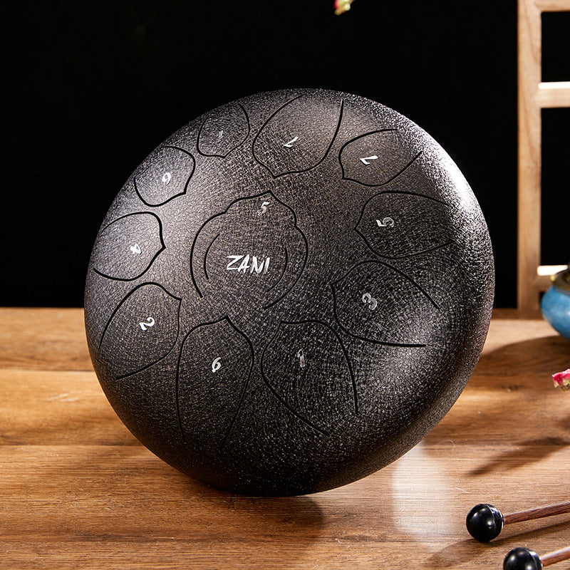 Zani Hollow Drum 12 Inch Worry Free Drum 13 Tone Steel Tongue Drum 6 Inch 8 Tone Children Beginner Percussion Instrument