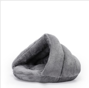 Arctic Velvet Triangle Nest Dog Nest Semi Closed Warm Pet Nest Bed In Winter