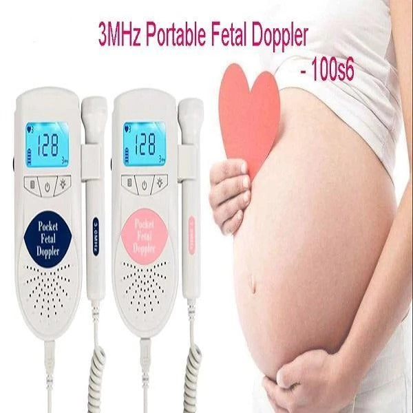 Fetal Heart Rate Monitor Doppler Stethoscope Listens to Fetal Heart Fetal Movement to Monitor Fetal Heart Rate